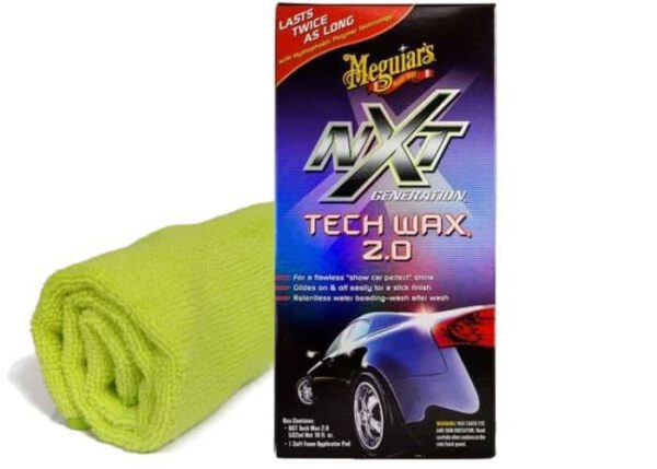 Meguiar's-NXT-Generation-Tech-Wax-2.0-liquid-532ml---wosk-syntetyczny,-bardzo-trwały,-mocny-połysk-+-mikrofibra-gratis!