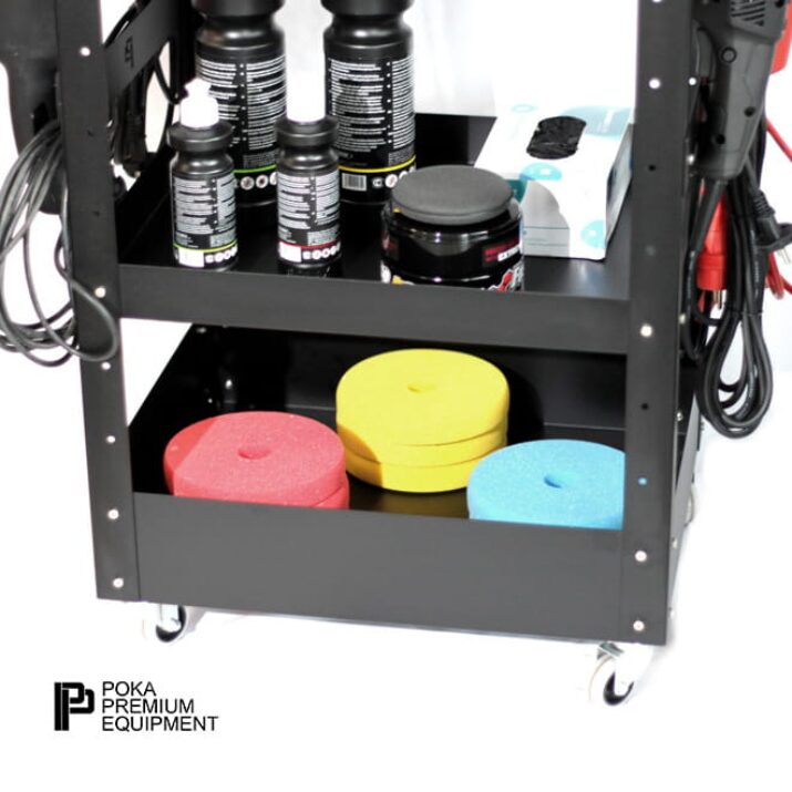 POKA PREMIUM WD_PRO - profesjonalny wózek do autodetailingu i studia detailingowego - obrazek 6
