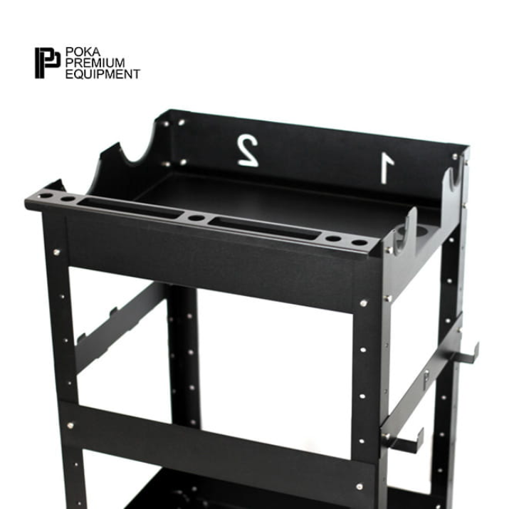 POKA PREMIUM WD_STD Basic - Wózek detailingowy, mobilne stanowisko robocze do autodetailingu - obrazek 2