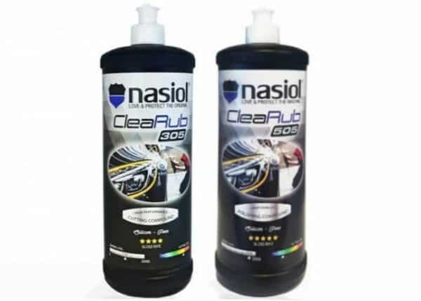 Nasiol-CleaRub-305-+-505-2x1L-zestaw-past-do-polerowania-lakieru-i-mocnej-korekty