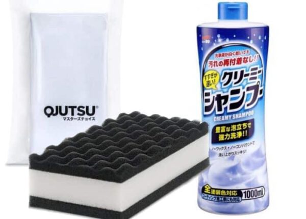 Soft99-Neutral-Creamy-Shampoo-1L-+-Soft99-QJUTSU-Ultrasoft-Sponge