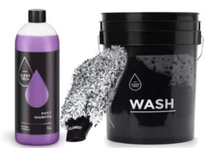 Cleantech zestaw do mycia Wiadro + Szampon 1L + Rękawica