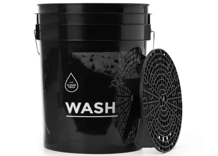 CleanTech Wiadro Detailingowe Czarne Wash + Separator
