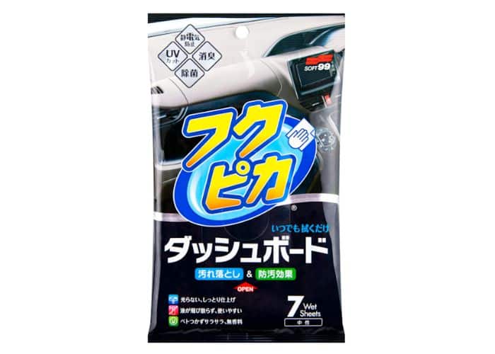 Soft99-Fukupika-Dashboard-Cleaning-Wipes---chusteczki-do-kokpitu,-czyszczą-i-zabezpieczają-przed-UV