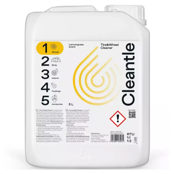 Cleantle Tire & Wheel Cleaner 5L