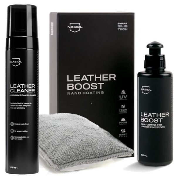 NASIOL LeatherBoost + Cleaner 250g + pad