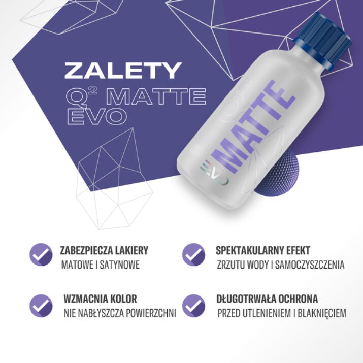 Gyeon Q² MATTE EVO 50ml - powłoka do lakierów matowych, folii matowej - obrazek 2
