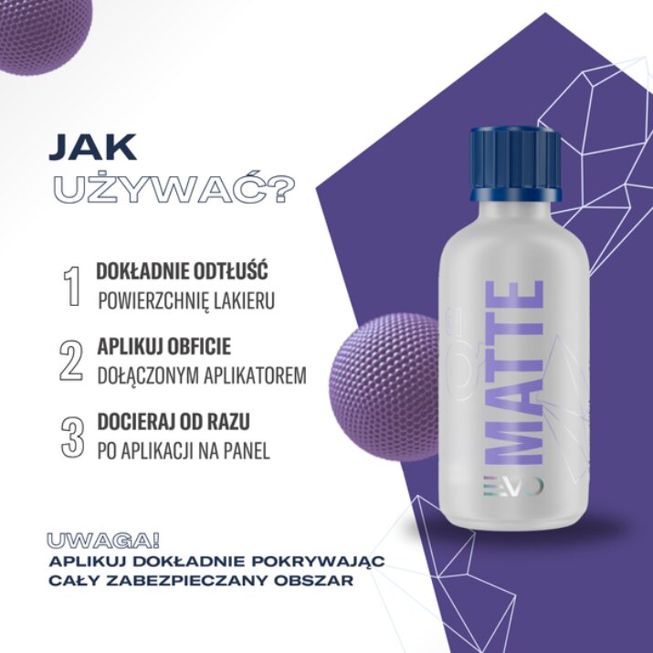 Gyeon Q² MATTE EVO 50ml - powłoka do lakierów matowych, folii matowej - obrazek 3