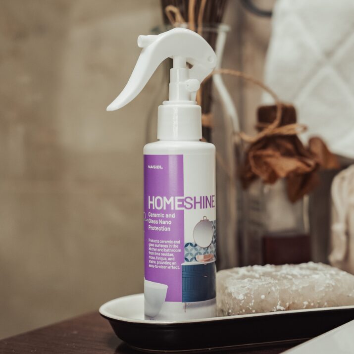 NASIOL Homeshine 150ml - zaawansowana powłoka nanoceramiczna do kabin prysznicowych, ceramiki i armatury - obrazek 2