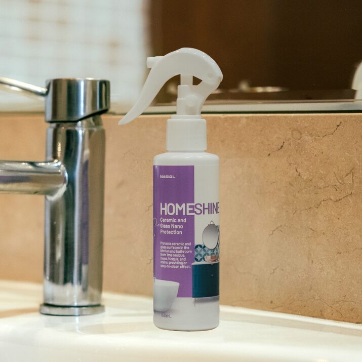NASIOL Homeshine 150ml - zaawansowana powłoka nanoceramiczna do kabin prysznicowych, ceramiki i armatury - obrazek 3
