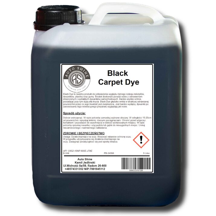 AUTO SHINE BLACK CARPET DYE 5L